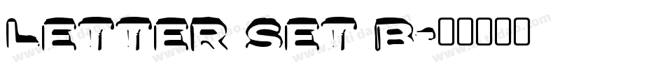 Letter Set B字体转换